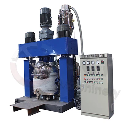 industrial triple shaft mixer for silicone sealant production line with automatic feeding system silicone sealant triple shaft mixer for high viscosity mixing
