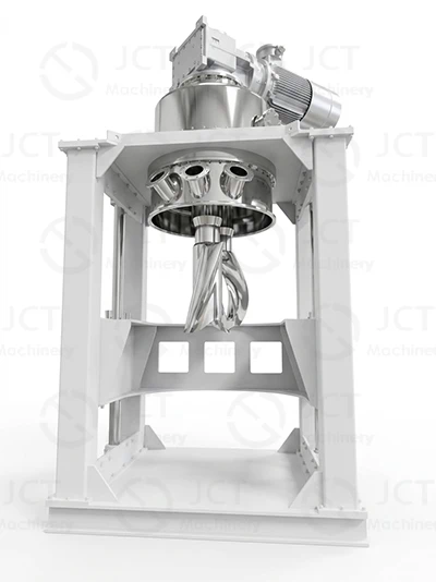 hydraulic drive vertical kneader for solid propellant mixing